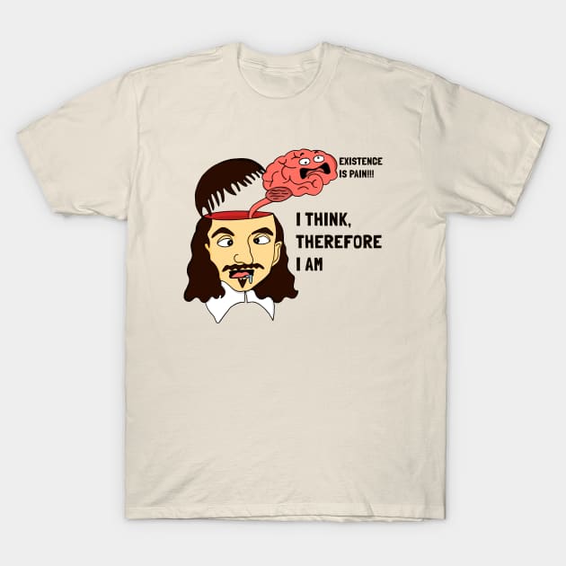 René Descartes T-Shirt by unexaminedlife